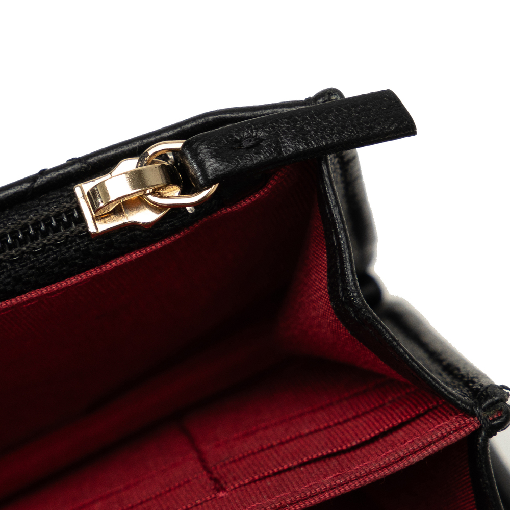 Pre-Loved Chanel Lambskin Romance Wallet On Chain - Picture 9 of 11
